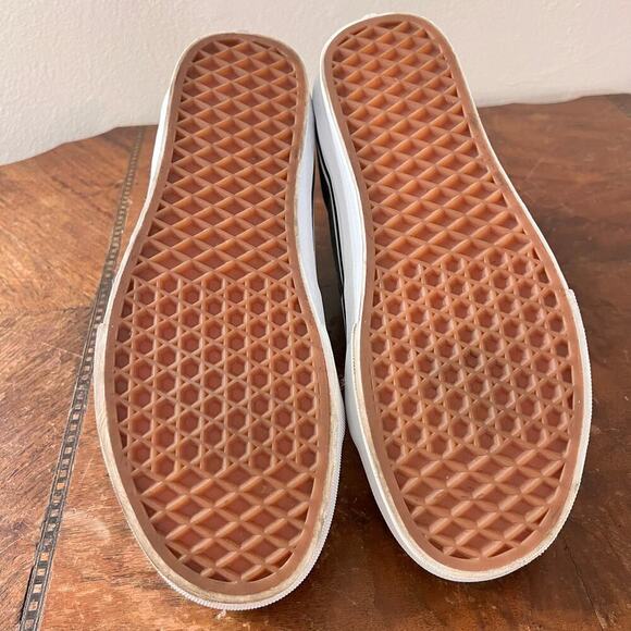 Unisex Vans Off the Wall High Top Green Canvaas Sk8 Black Suede and Leather - Picture 8 of 11